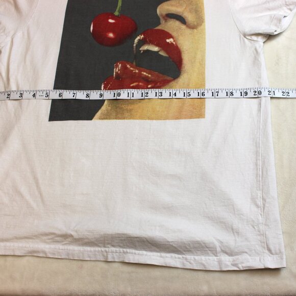 Playboy Graphic Cherry Lips T-Shirt Mens Large - Picture 7 of 7
